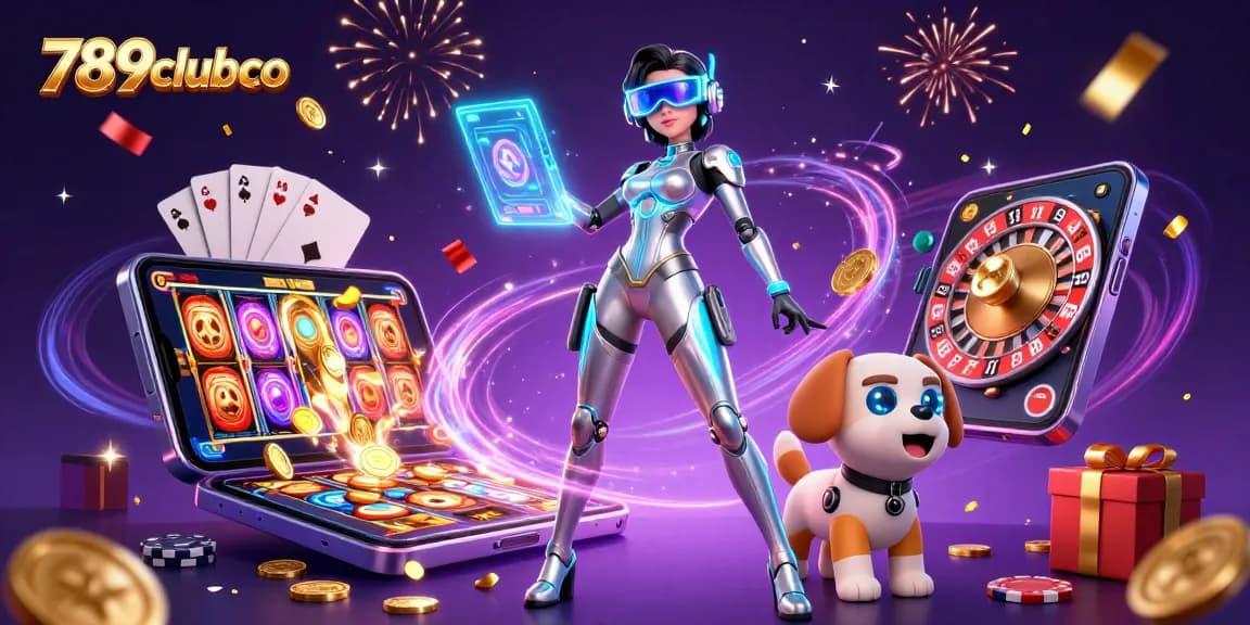 Immerse in 789clubco's vibrant casino world with dynamic 3D elements and colorful gaming interfaces.