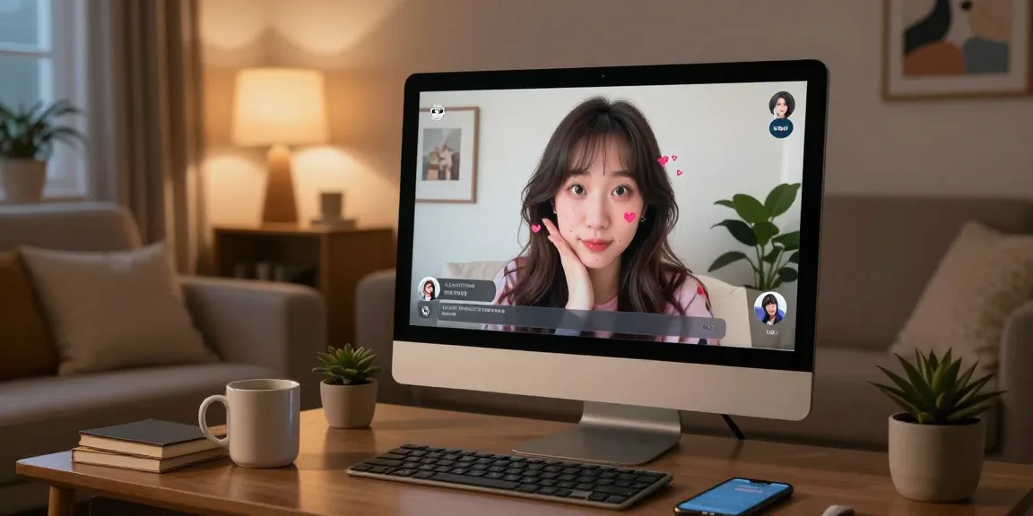 Engaging with an AI girlfriend in a cozy setting with realistic visuals representing the ai nsfw experience.