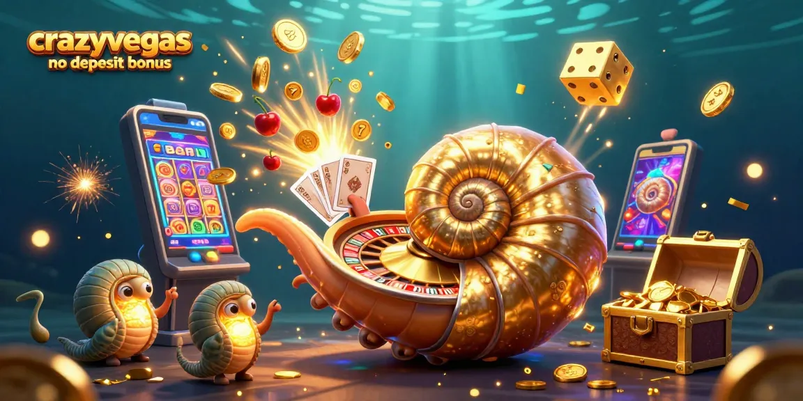 Experience the thrill of the crazyvegas no deposit bonus with our colorful, vibrant casino illustration.